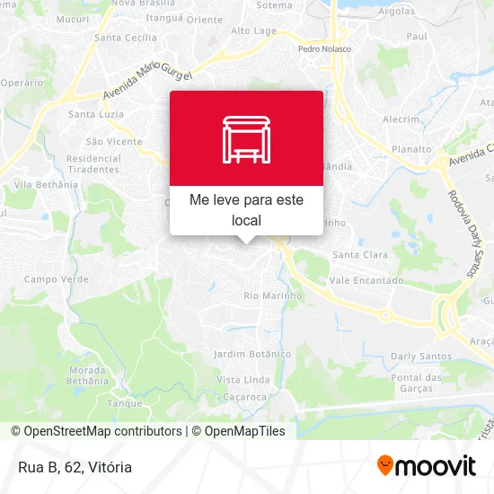 Rua B, 62 mapa