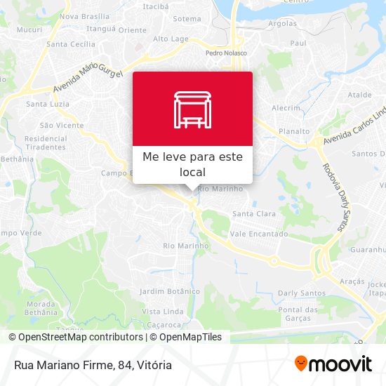 Rua Mariano Firme, 84 mapa