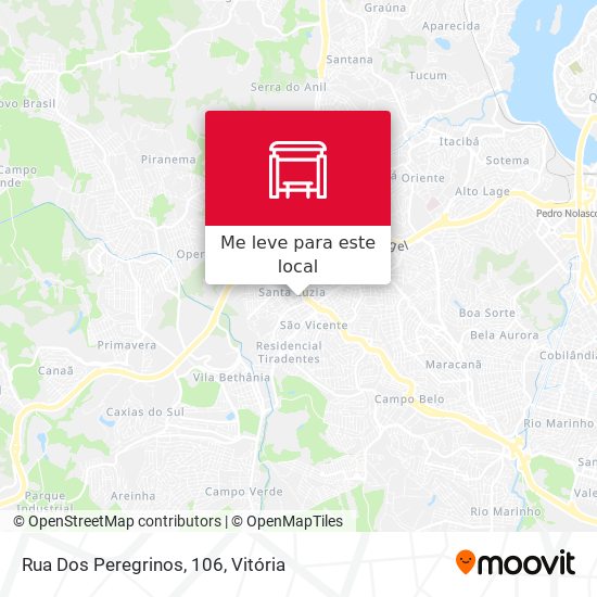 Rua Dos Peregrinos, 106 mapa