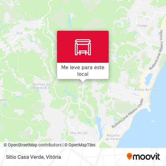 Sítio Casa Verde mapa