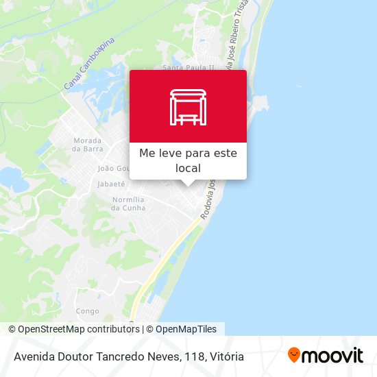 Avenida Doutor Tancredo Neves, 118 mapa