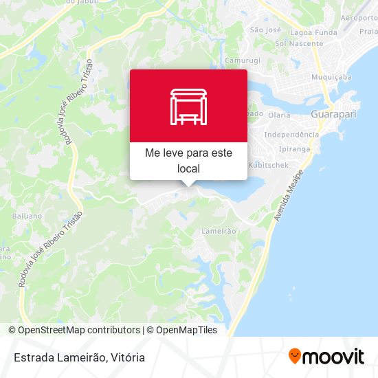 Estrada Lameirão mapa