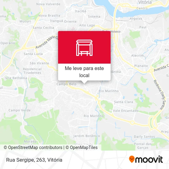 Rua Sergipe, 263 mapa