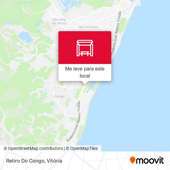 Retiro Do Congo mapa