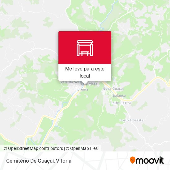 Cemitério De Guaçuí mapa
