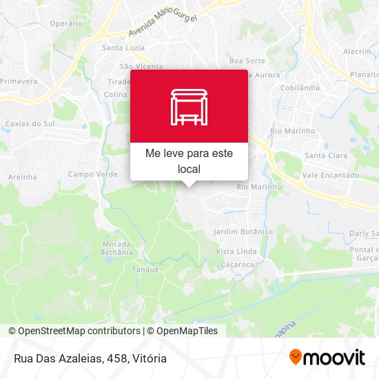 Rua Das Azaleias, 458 mapa