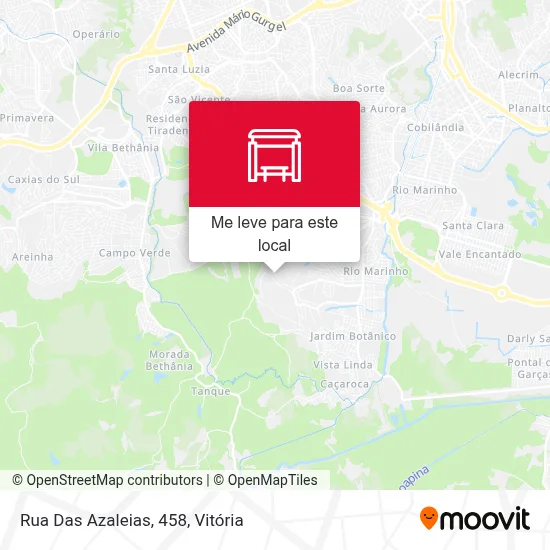 Rua Das Azaleias, 458 mapa