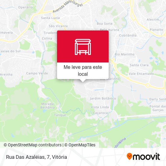 Rua Das Azaléias, 7 mapa