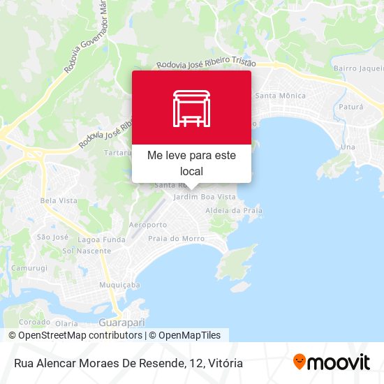 Rua Alencar Moraes De Resende, 12 mapa
