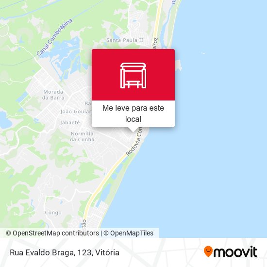 Rua Evaldo Braga, 123 mapa