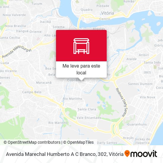 Avenida Marechal Humberto A C Branco, 302 mapa