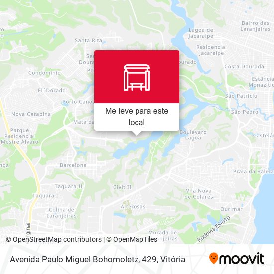 Avenida Paulo Miguel Bohomoletz, 429 mapa