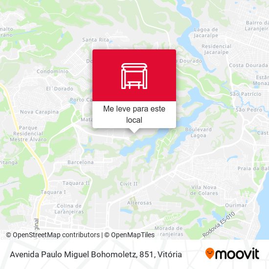 Avenida Paulo Miguel Bohomoletz, 851 mapa