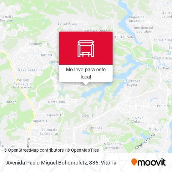 Avenida Paulo Miguel Bohomoletz, 886 mapa