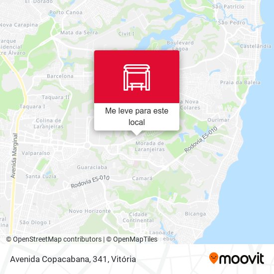 Avenida Copacabana, 341 mapa