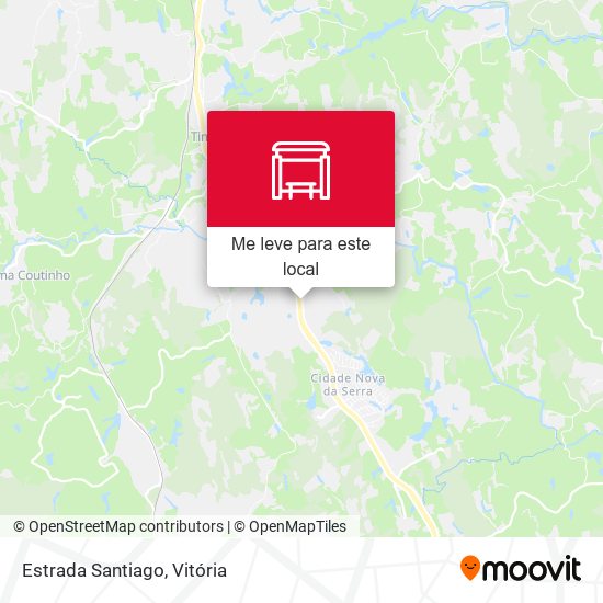 Estrada Santiago mapa