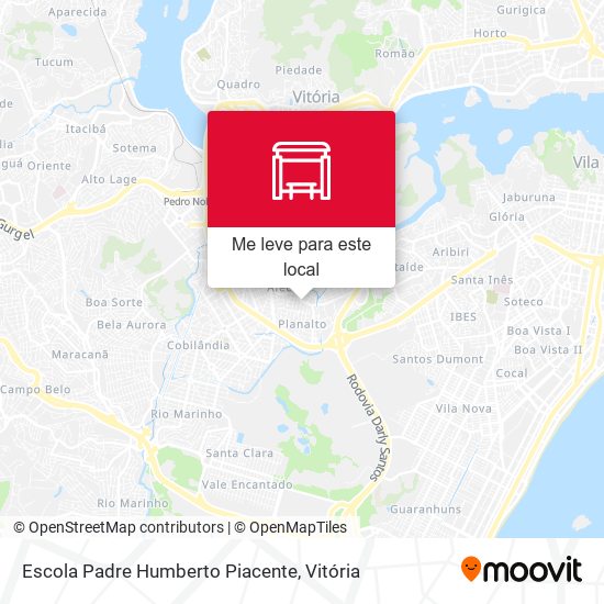 Escola Padre Humberto Piacente mapa