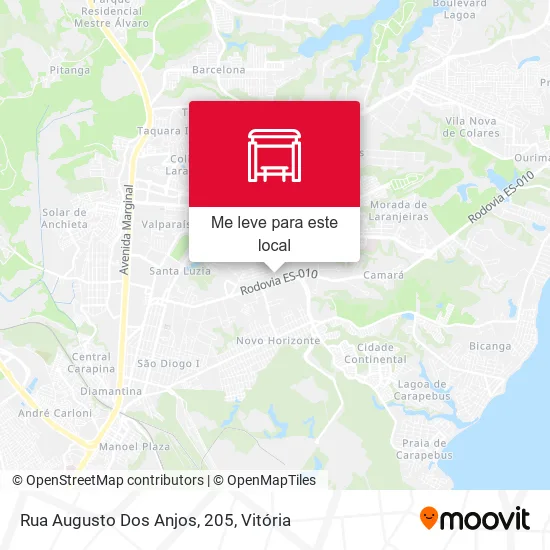 Rua Augusto Dos Anjos, 205 mapa