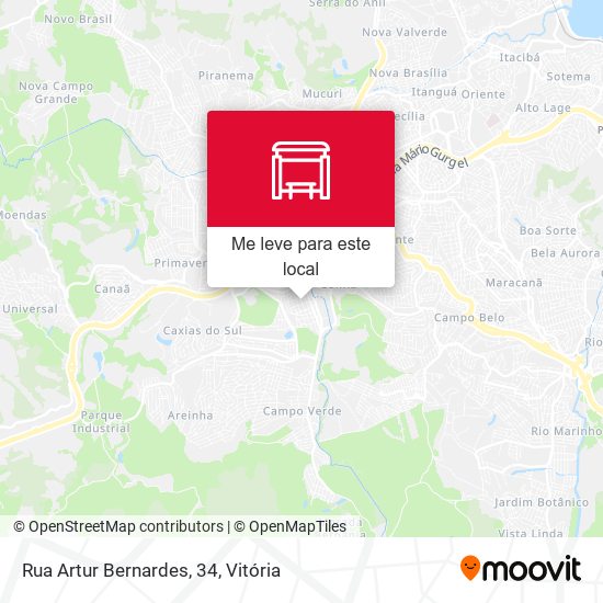 Rua Artur Bernardes, 34 mapa