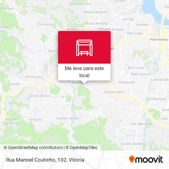 Rua Manoel Coutinho, 102 mapa