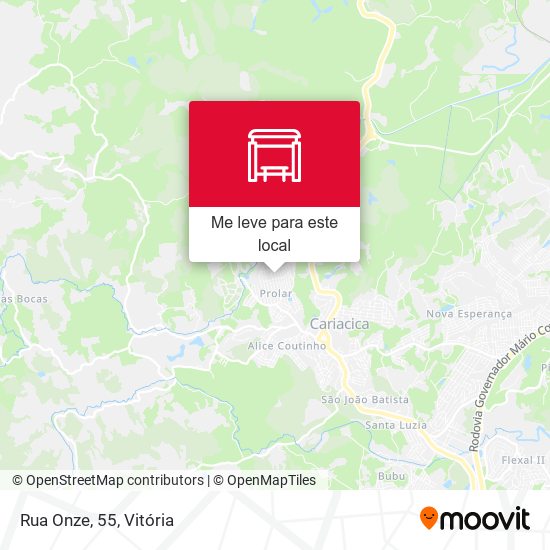 Rua Onze, 55 mapa