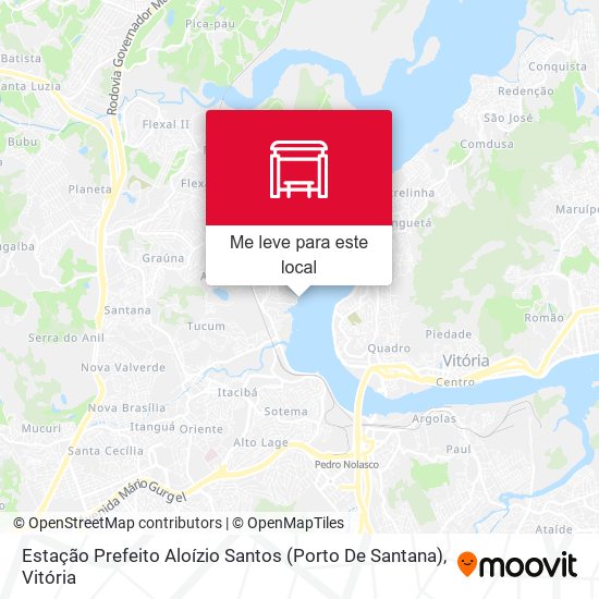 Estação Prefeito Aloízio Santos (Porto De Santana) mapa