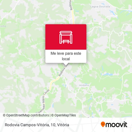 Rodovia Campos-Vitória, 10 mapa