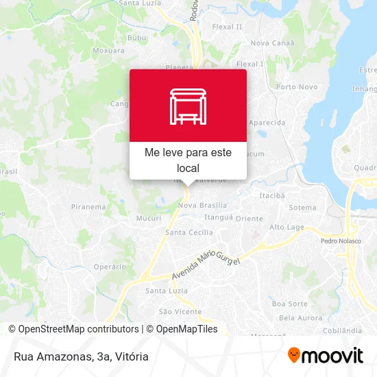 Rua Amazonas, 3a mapa