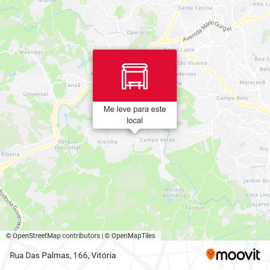 Rua Das Palmas, 166 mapa