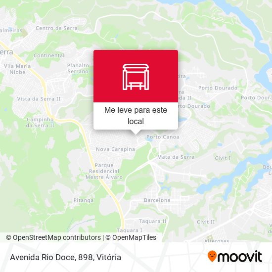 Avenida Rio Doce, 898 mapa