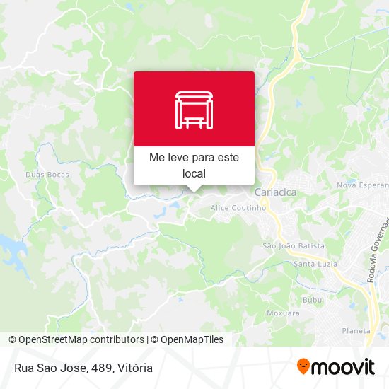Rua Sao Jose, 489 mapa