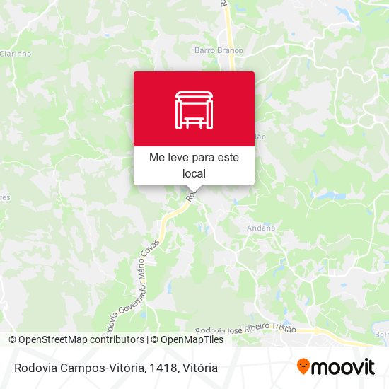 Rodovia Campos-Vitória, 1418 mapa