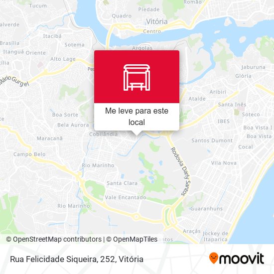 Rua Felicidade Siqueira, 252 mapa