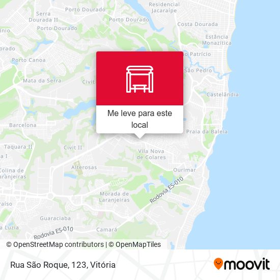 Rua São Roque, 123 mapa
