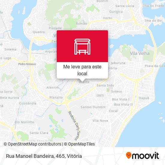 Rua Manoel Bandeira, 465 mapa