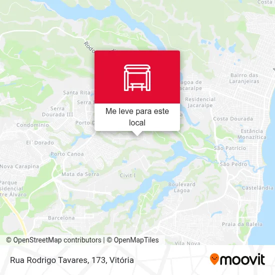 Rua Rodrigo Tavares, 173 mapa
