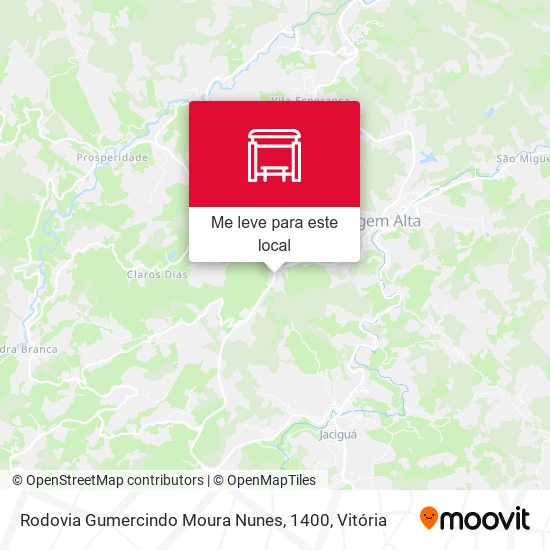 Rodovia Gumercindo Moura Nunes, 1400 mapa