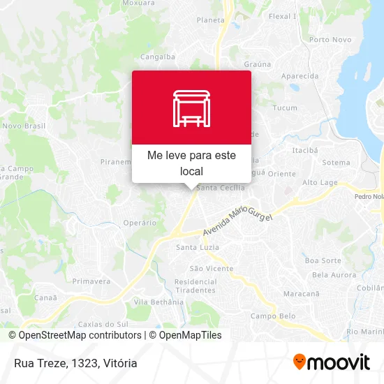 Rua Treze, 1323 mapa