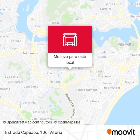 Estrada Capuaba, 106 mapa