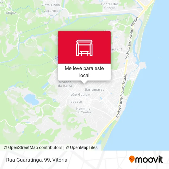 Rua Guaratinga, 99 mapa