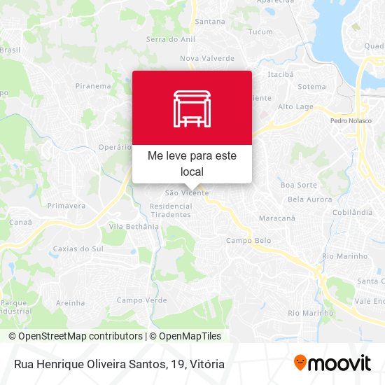Rua Henrique Oliveira Santos, 19 mapa