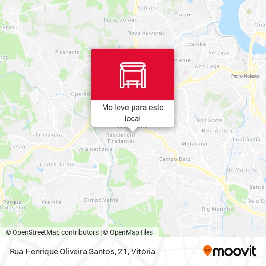 Rua Henrique Oliveira Santos, 21 mapa