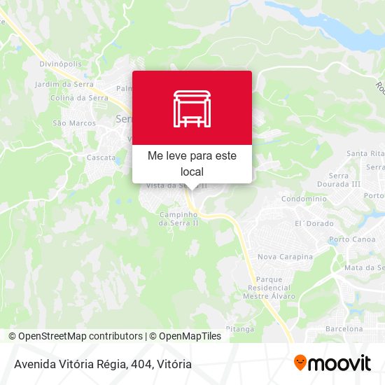 Avenida Vitória Régia, 404 mapa