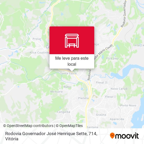 Rodovia Governador José Henrique Sette, 714 mapa