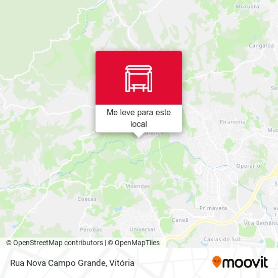Rua Nova Campo Grande mapa