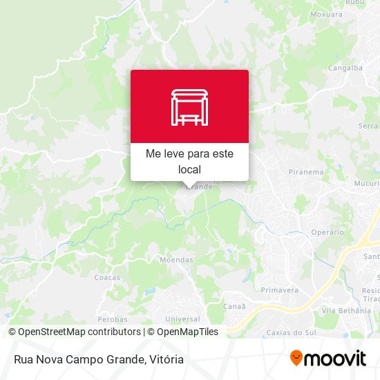 Rua Nova Campo Grande mapa