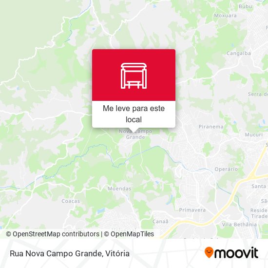 Rua Nova Campo Grande mapa