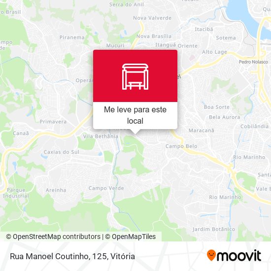 Rua Manoel Coutinho, 125 mapa