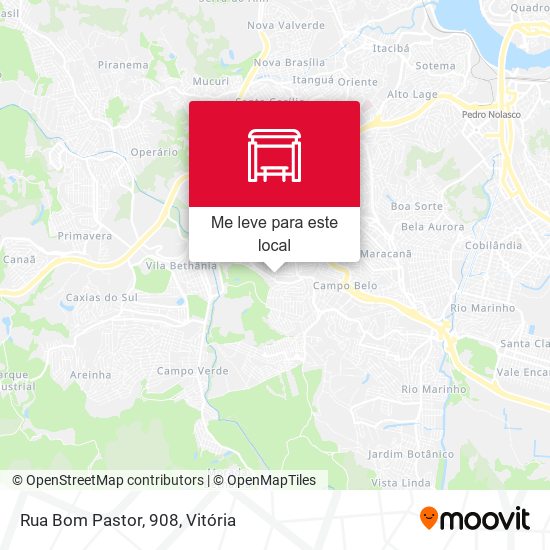 Rua Bom Pastor, 908 mapa