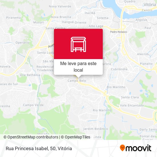 Rua Princesa Isabel, 50 mapa